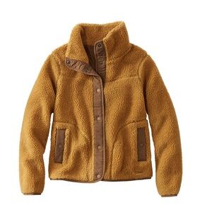 LL Bean Sherpa Fleece Jacket, women’s small